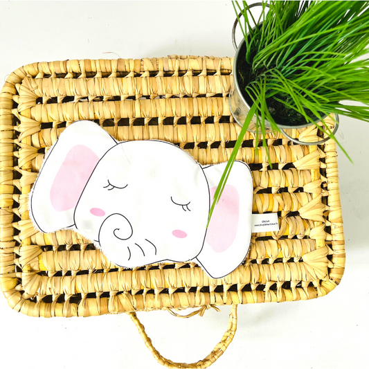 Lingette réutilisable pour bébé et enfant en coton et viscose de bambou, forme éléphant