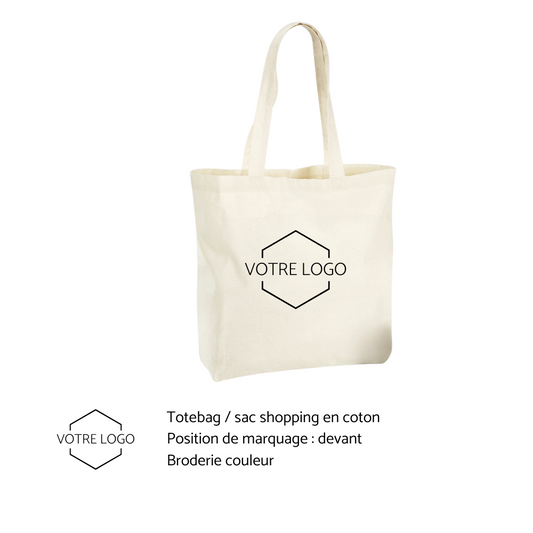 Tote bag brodée au logo de ton entreprise